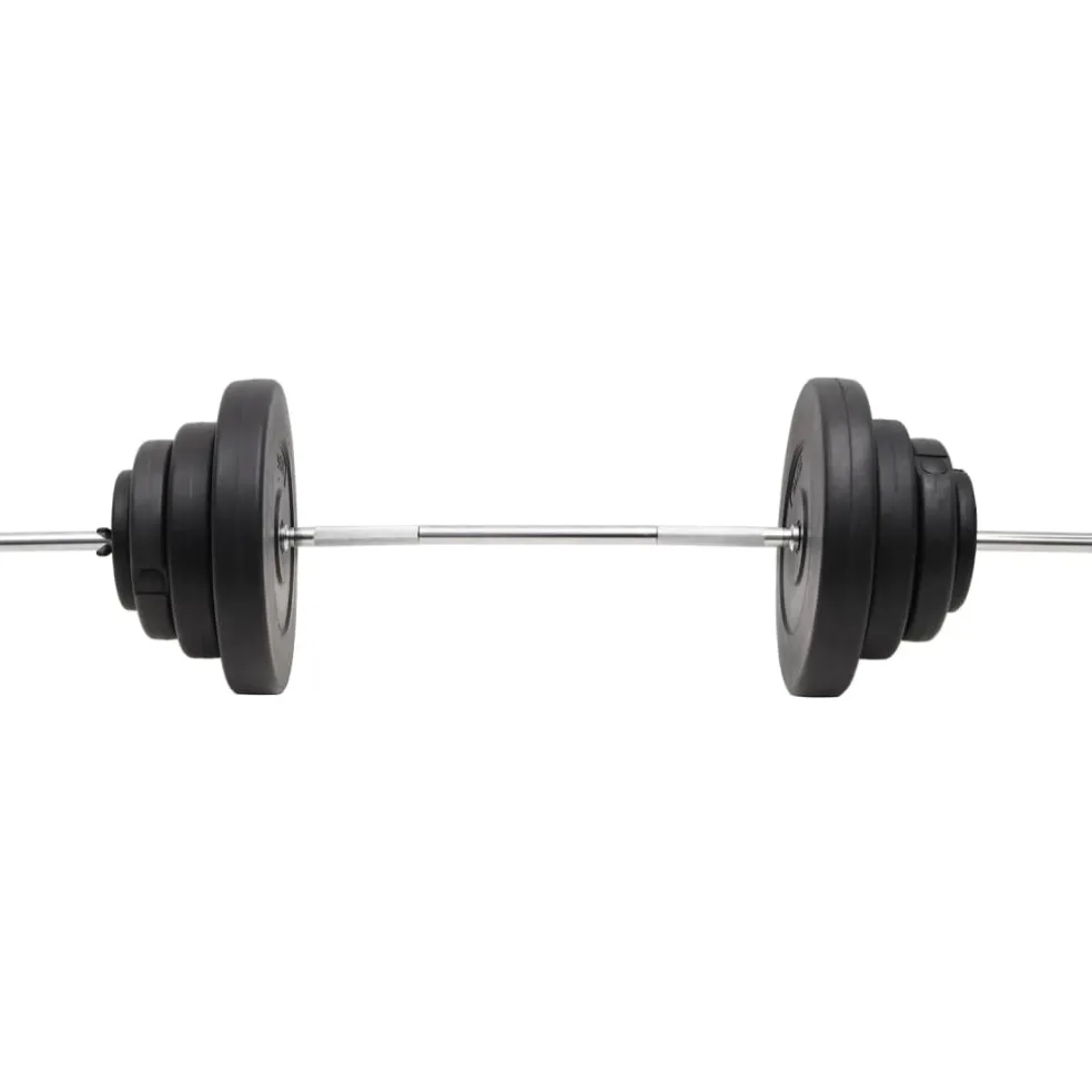 vidaXL Halter met gewichten 60 kg