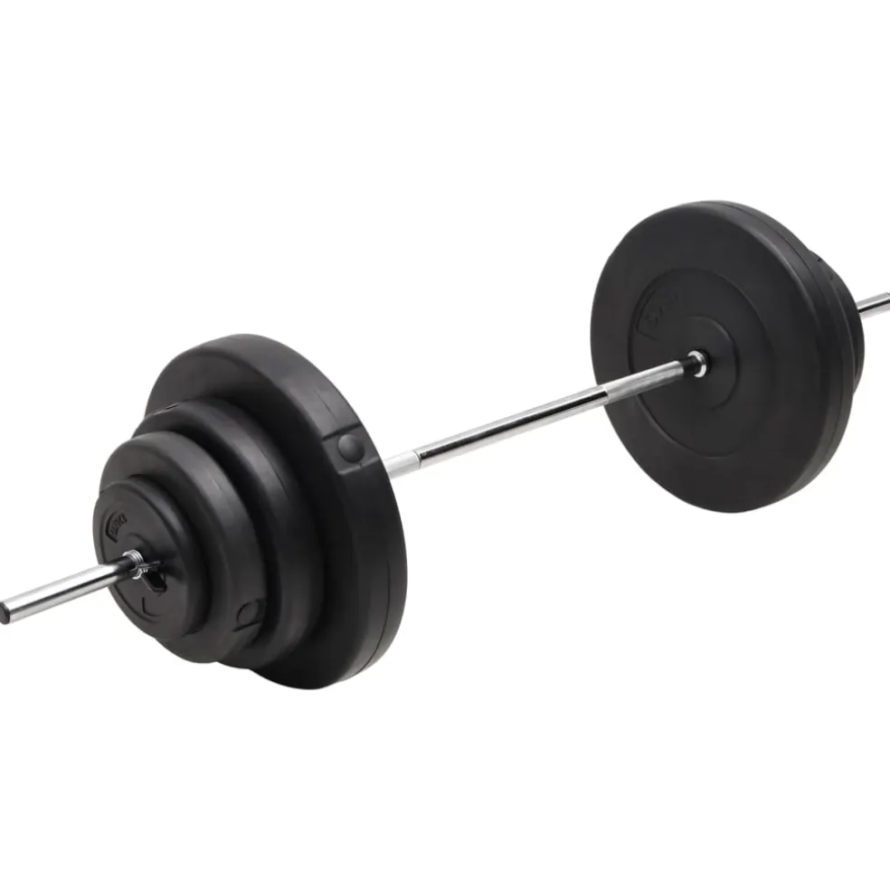vidaXL Halter met gewichten 60 kg