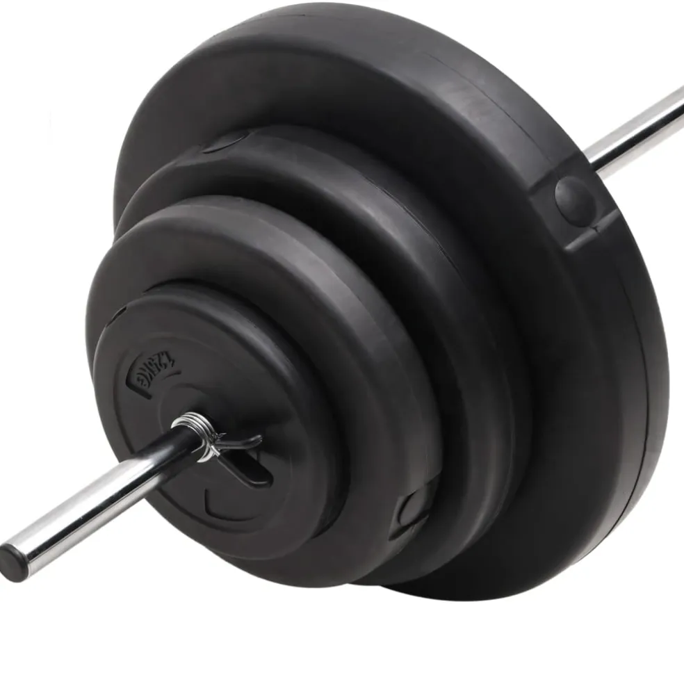vidaXL Halter met gewichten 60 kg