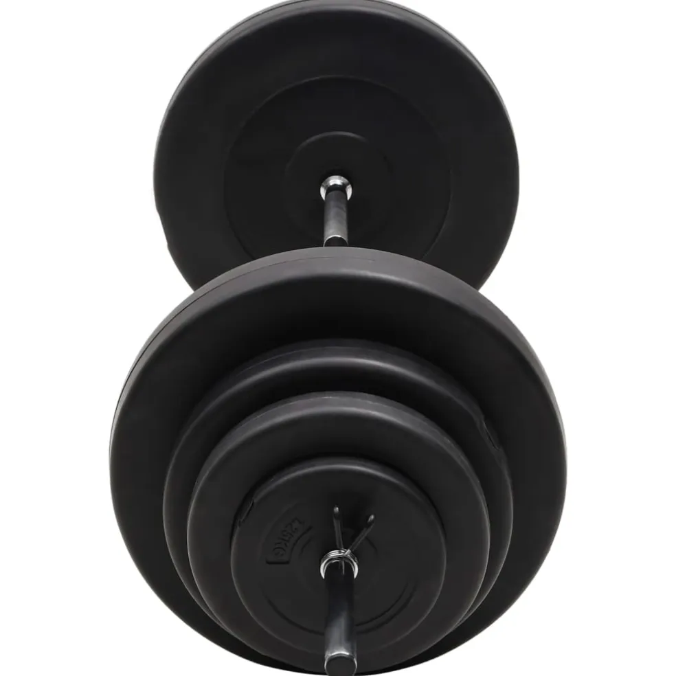 vidaXL Halter met gewichten 60 kg