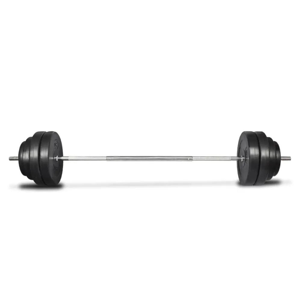 vidaXL Halter met gewichten 60 kg