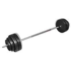 vidaXL Halter met gewichten 60 kg