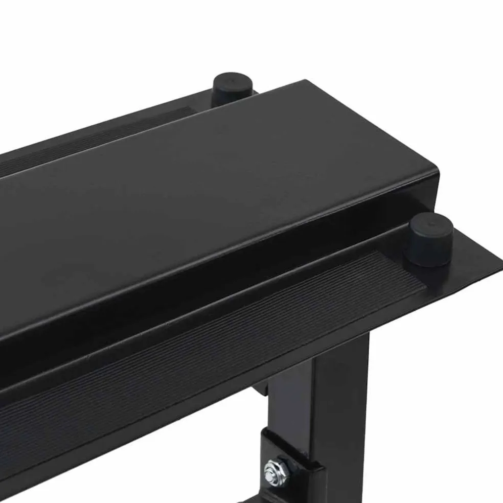 vidaXL Halterrek Zwart 99 x 45 x 95,5 cm Gepoedercoat staal
