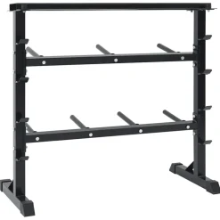 vidaXL Halterrek Zwart 99 x 45 x 95,5 cm Gepoedercoat staal