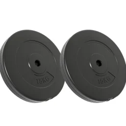 vidaXL Halterschijven 2 stuks 30 kg beton