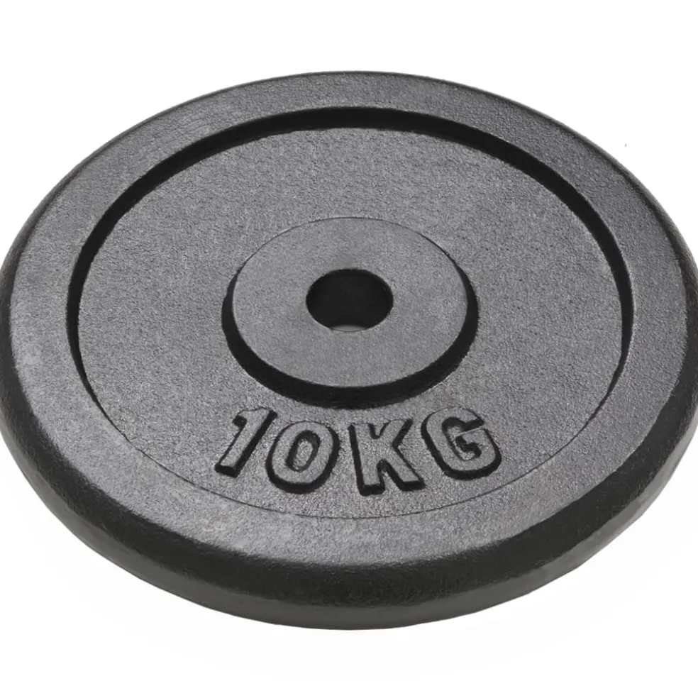 vidaXL Halterschijven 4 st 2x10 kg en 2x5 kg gietijzer