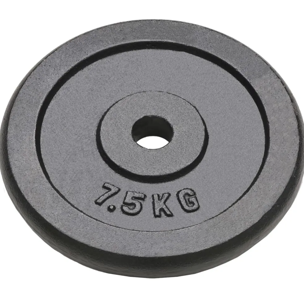 vidaXL Halterschijven 4 st 4x7,5 kg gietijzer