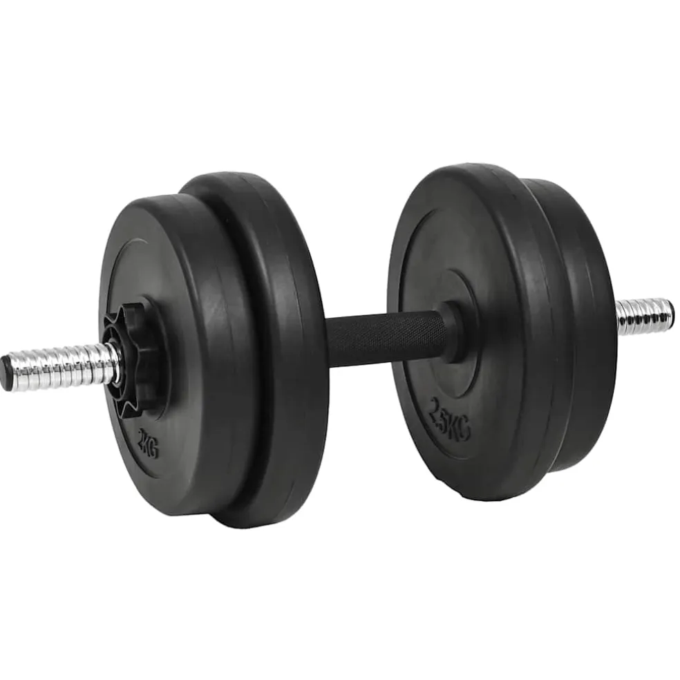vidaXL Halterset 20 kg 14-delig
