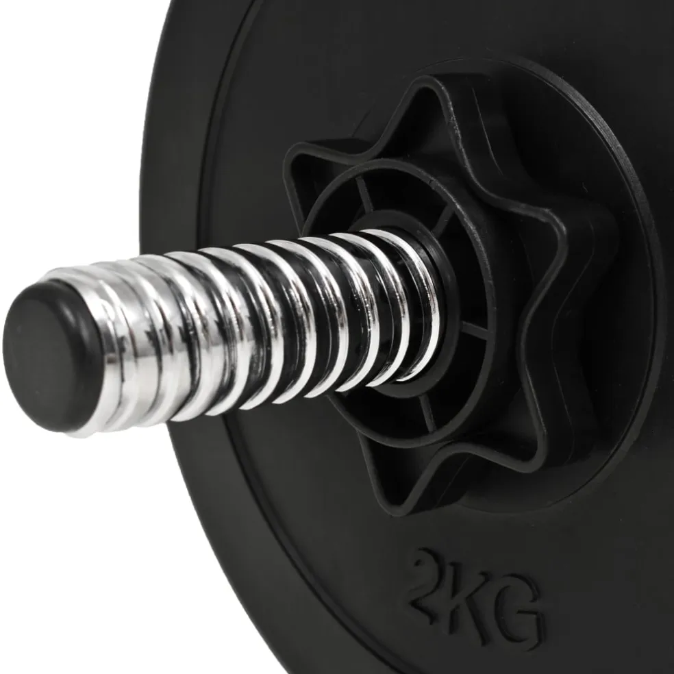 vidaXL Halterset 20 kg 14-delig
