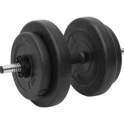vidaXL Halterset met gewichten curl 60 kg