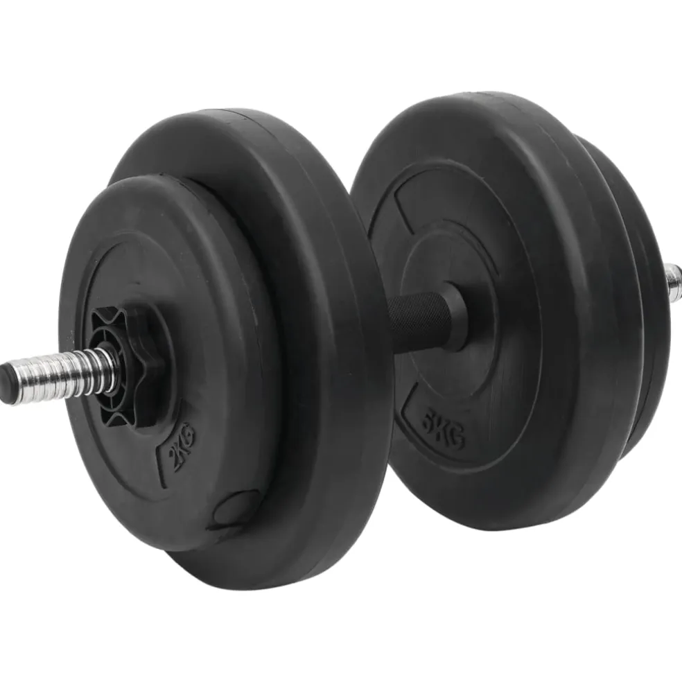 vidaXL Halterset met gewichten curl 60 kg