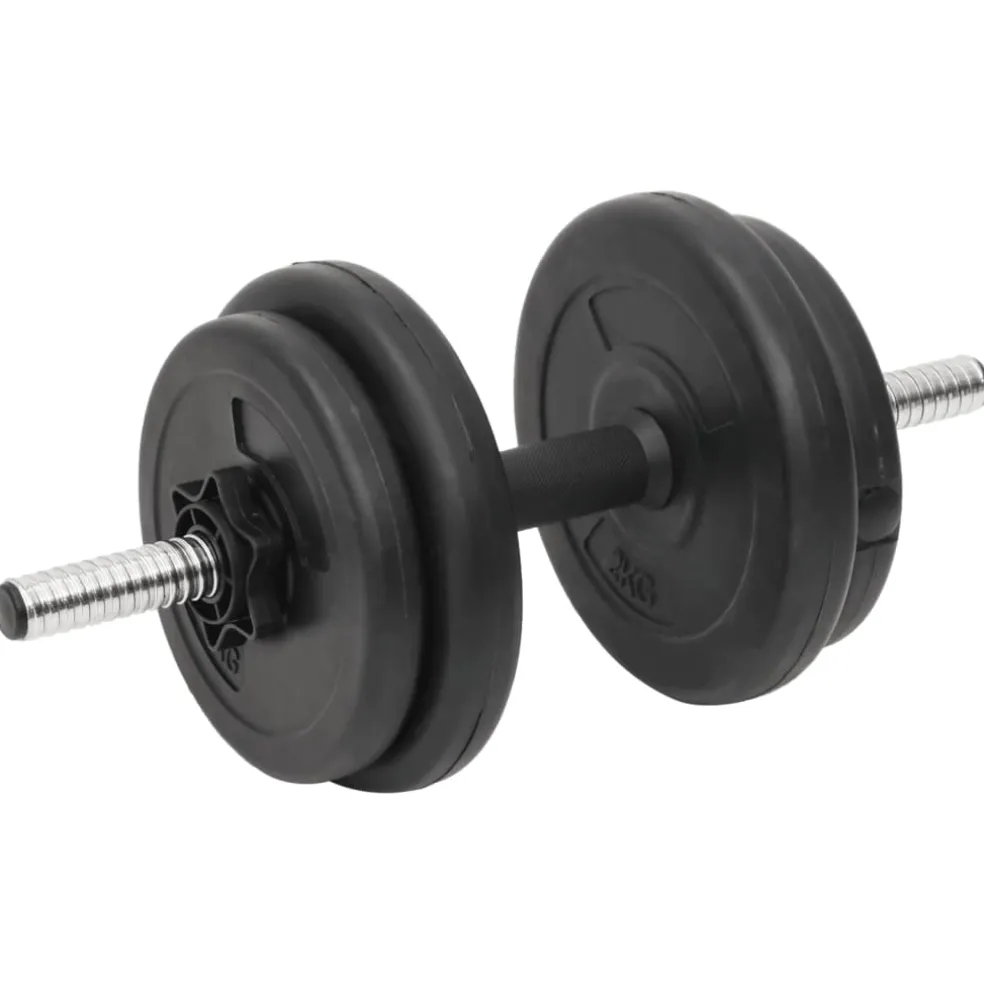 vidaXL Halterset met gewichten curl 60 kg