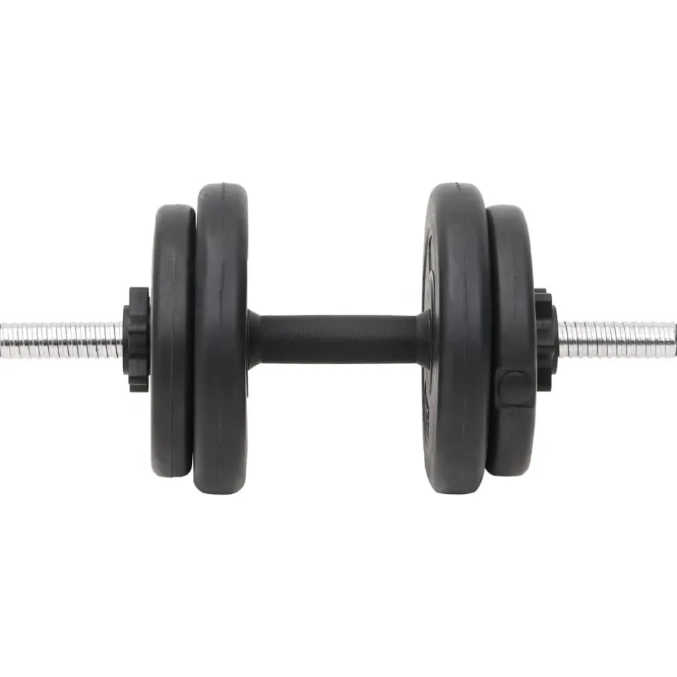 vidaXL Halterset met gewichten curl 60 kg