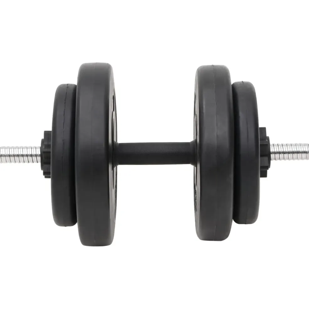vidaXL Halterset met gewichten curl 60 kg