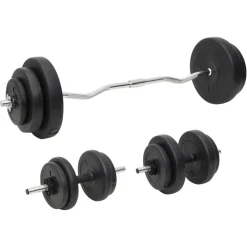vidaXL Halterset met gewichten 60 kg