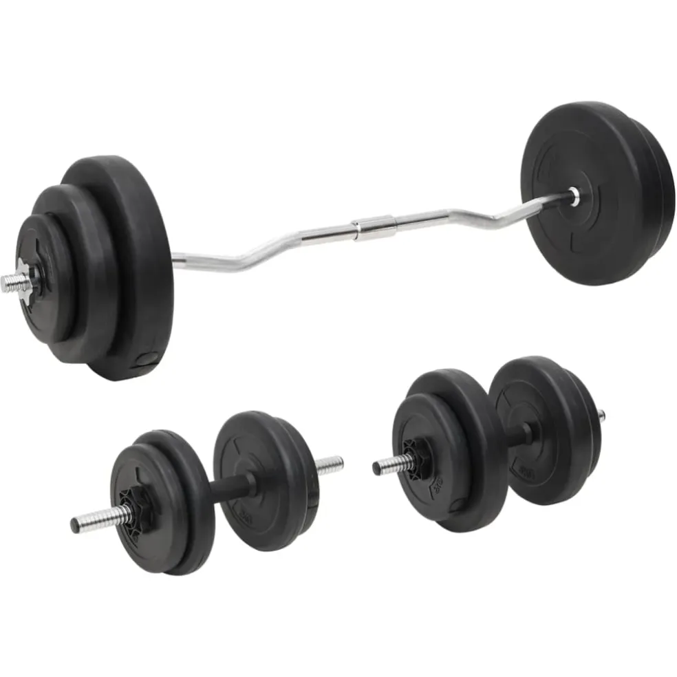 vidaXL Halterset met gewichten 60 kg