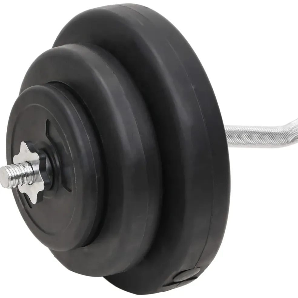 vidaXL Halterset met gewichten 60 kg