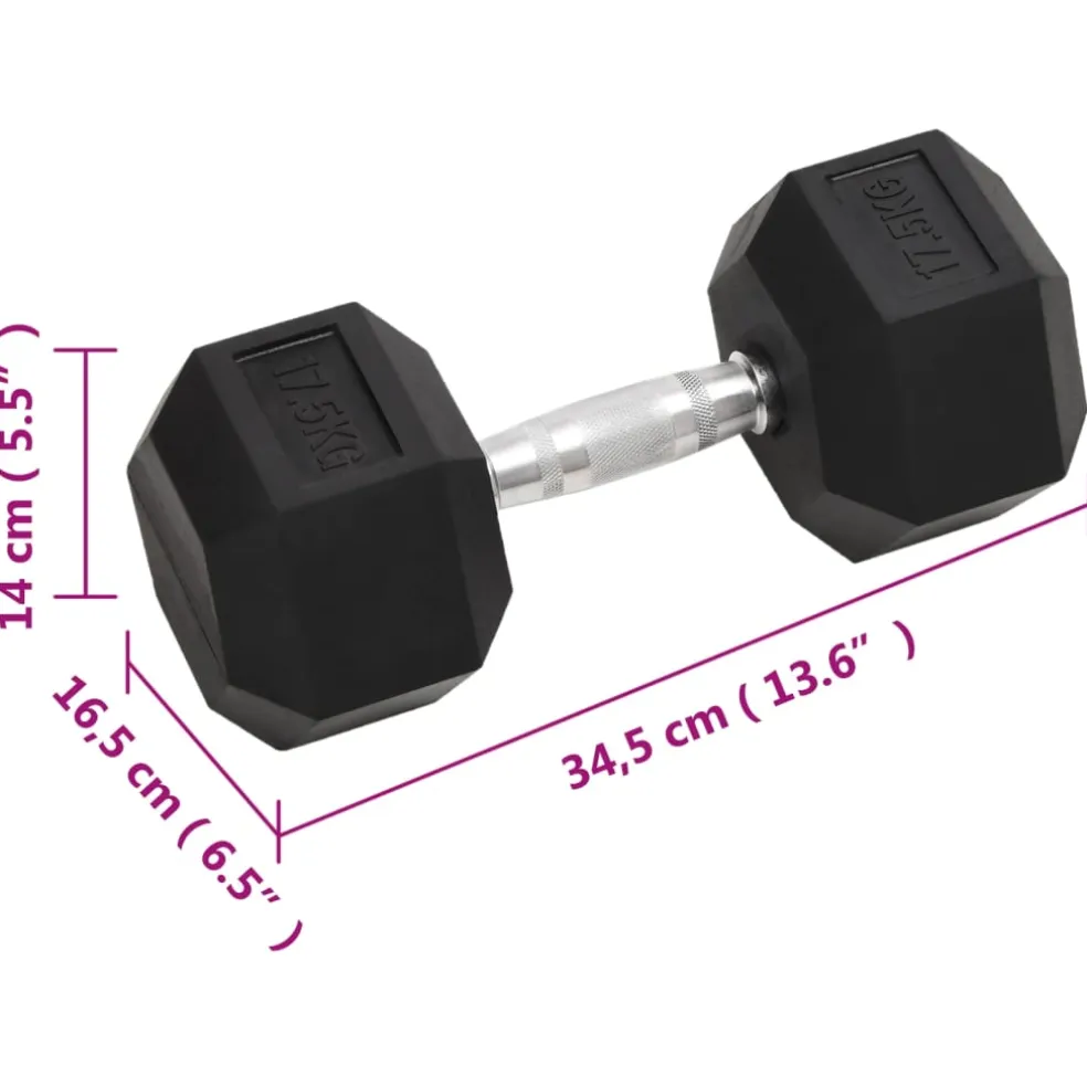 vidaXL Halters 17,5 kg gietijzer