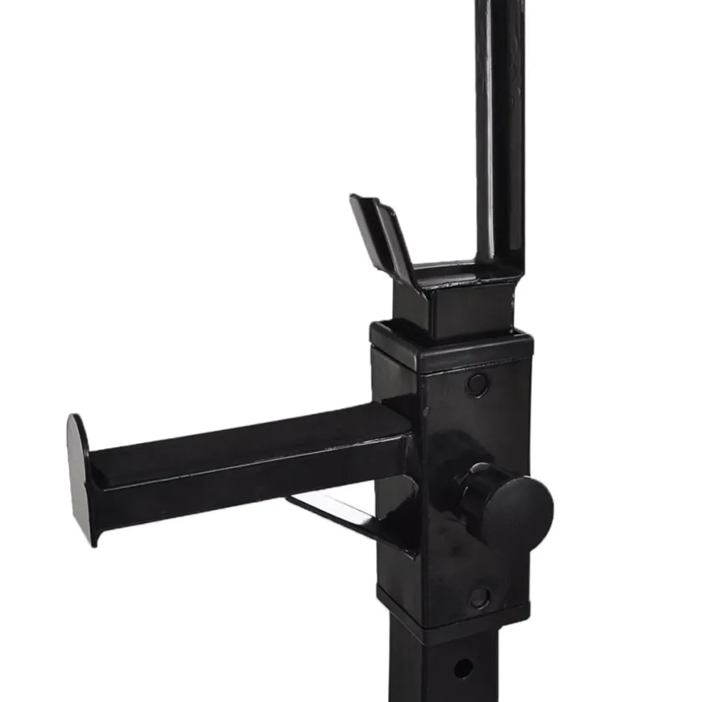 vidaXL Halter-/squatrek met halterset 60,5 kg
