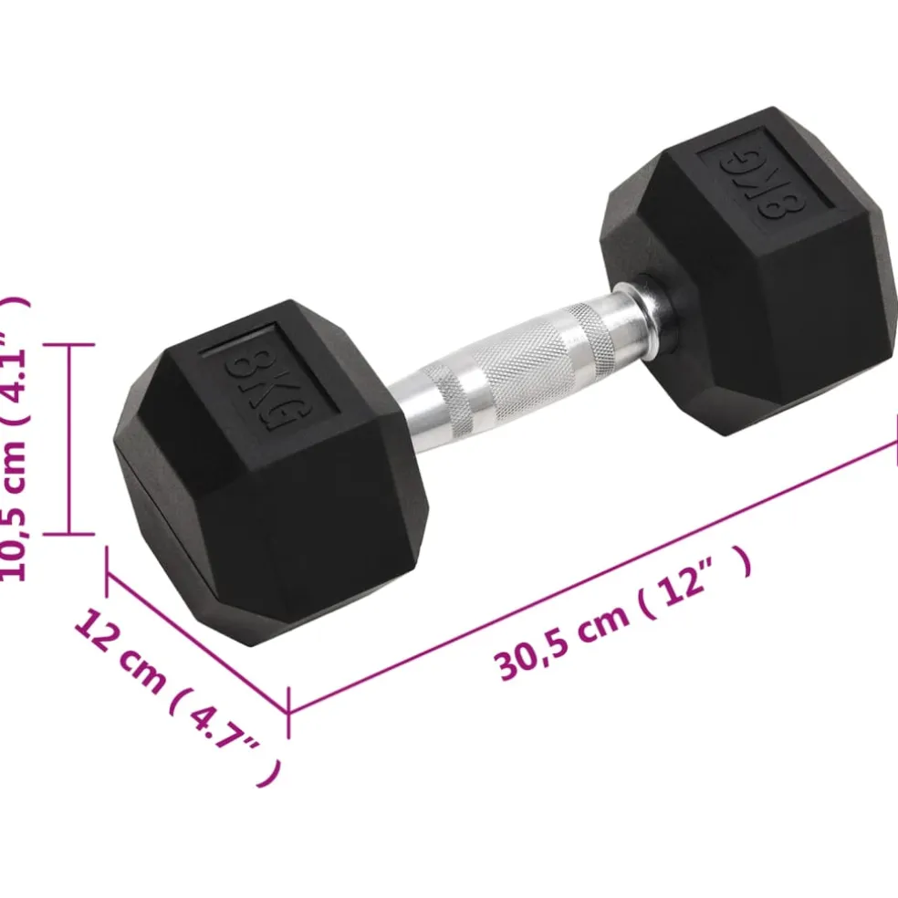 vidaXL Halters 2 st 8 kg totaal gietijzer