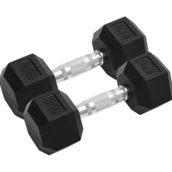 vidaXL Halters 2 st 8 kg totaal gietijzer