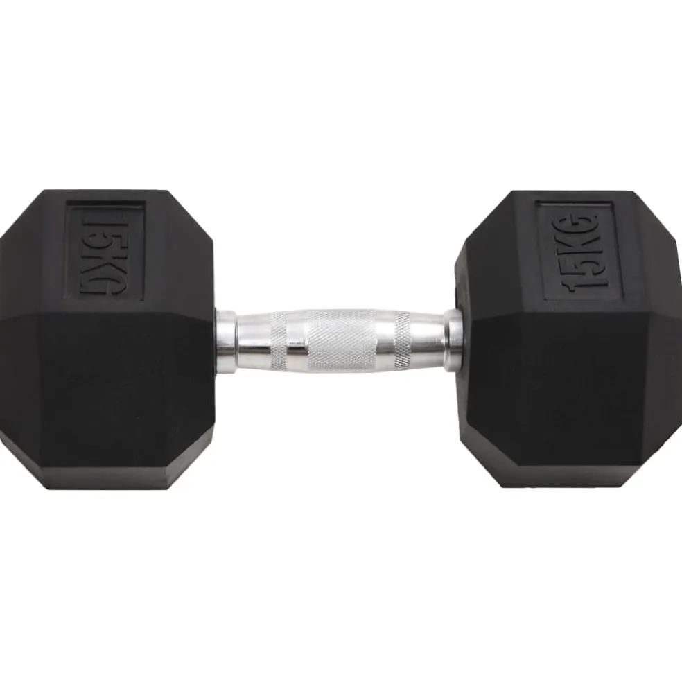vidaXL Halters 2 st 15 kg totaal gietijzer
