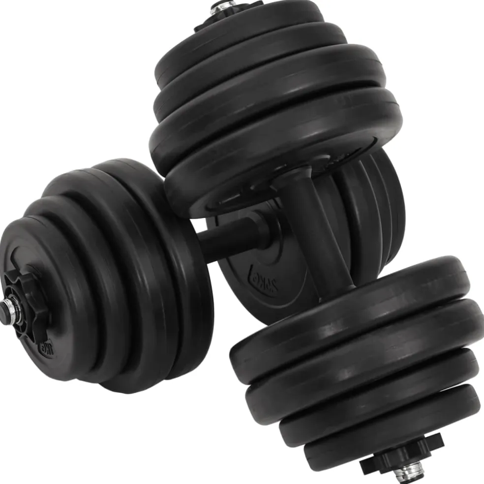 vidaXL Halters 2x15 kg
