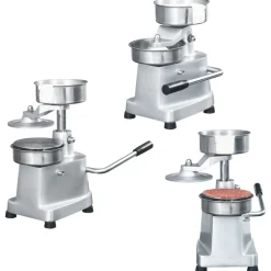 vidaXL Hamburgerpersmachine met 500 scheidingsbladen 10 cm aluminium