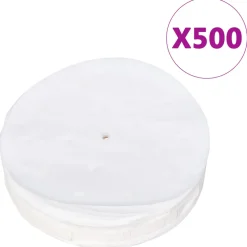 vidaXL Hamburgerpersmachine met 500 scheidingsbladen 10 cm aluminium