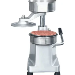 vidaXL Hamburgerpersmachine met 500 scheidingsbladen 10 cm aluminium