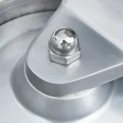 vidaXL Hamburgerpersmachine met 500 scheidingsbladen 10 cm aluminium