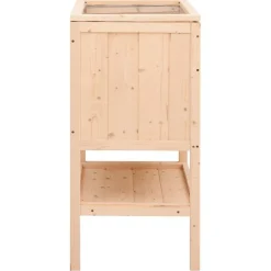 vidaXL Hamsterkooi 55x40x80 cm massief vurenhout