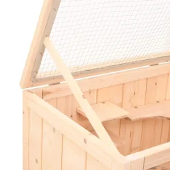 vidaXL Hamsterkooi 55x40x80 cm massief vurenhout