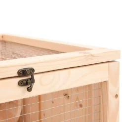 vidaXL Hamsterkooi 81x40x60 cm massief vurenhout