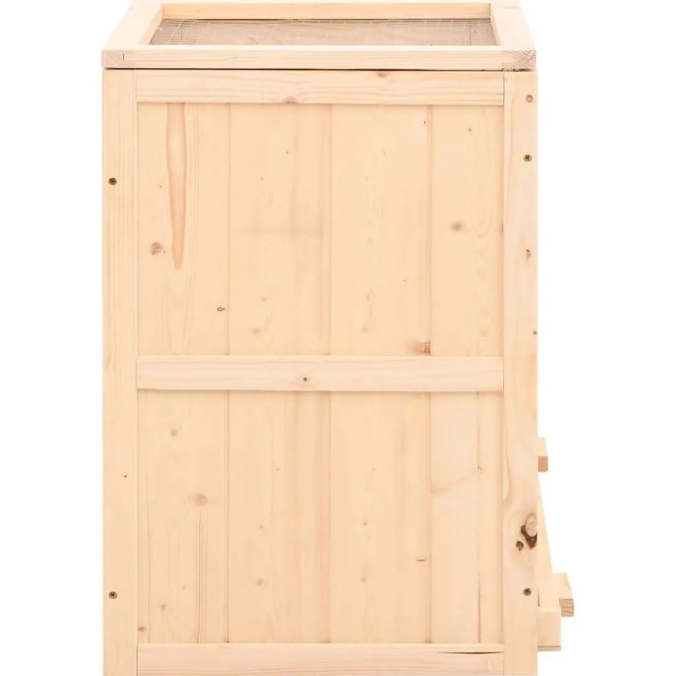 vidaXL Hamsterkooi 81x40x60 cm massief vurenhout