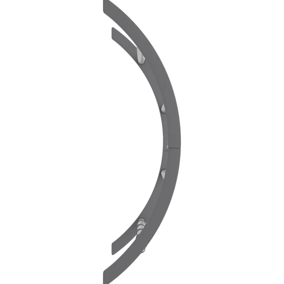 vidaXL Handdoekenrek met haken 56x16x72 cm aluminium zilverkleurig