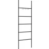 vidaXL Handdoekenrek met 5 niveaus, zwart 58x175 cm, ijzer