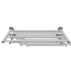 vidaXL Handdoekenrek met 6 roedes roestvrij staal