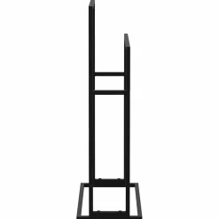 vidaXL Handdoekenrek vrijstaand 48x24x78,5 cm ijzer zwart