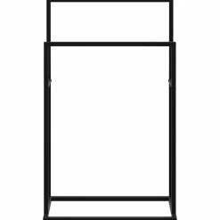 vidaXL Handdoekenrek vrijstaand 48x24x78,5 cm ijzer zwart