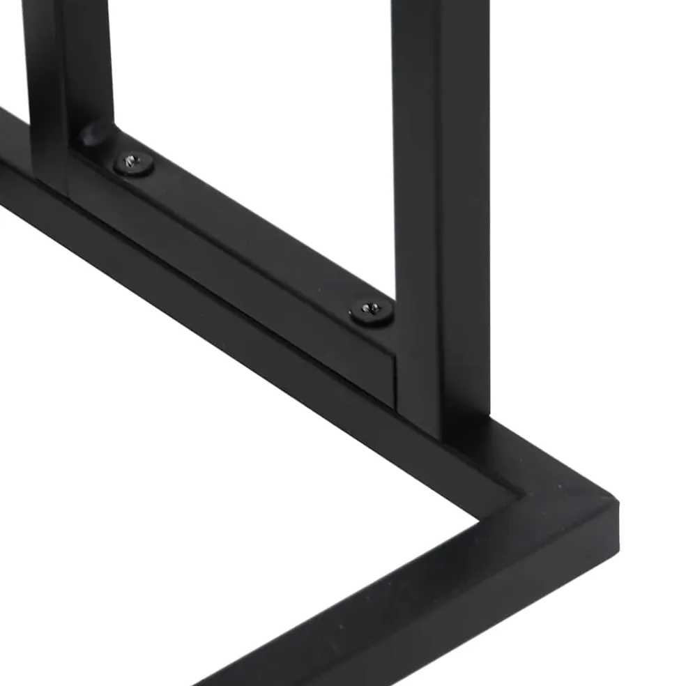 vidaXL Handdoekenrek vrijstaand 48x24x78,5 cm ijzer zwart