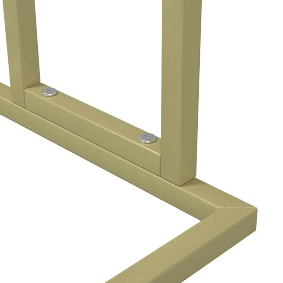 vidaXL Handdoekenrek vrijstaand 48x24x78,5 cm ijzer goudkleurig