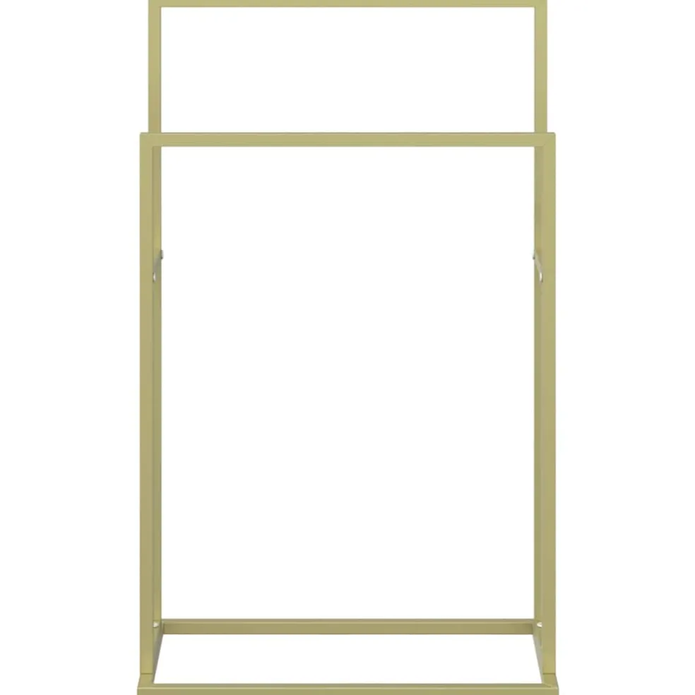 vidaXL Handdoekenrek vrijstaand 48x24x78,5 cm ijzer goudkleurig