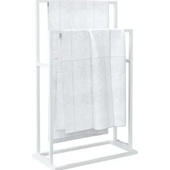 vidaXL Handdoekenrek vrijstaand 48x24x78,5 cm ijzer wit