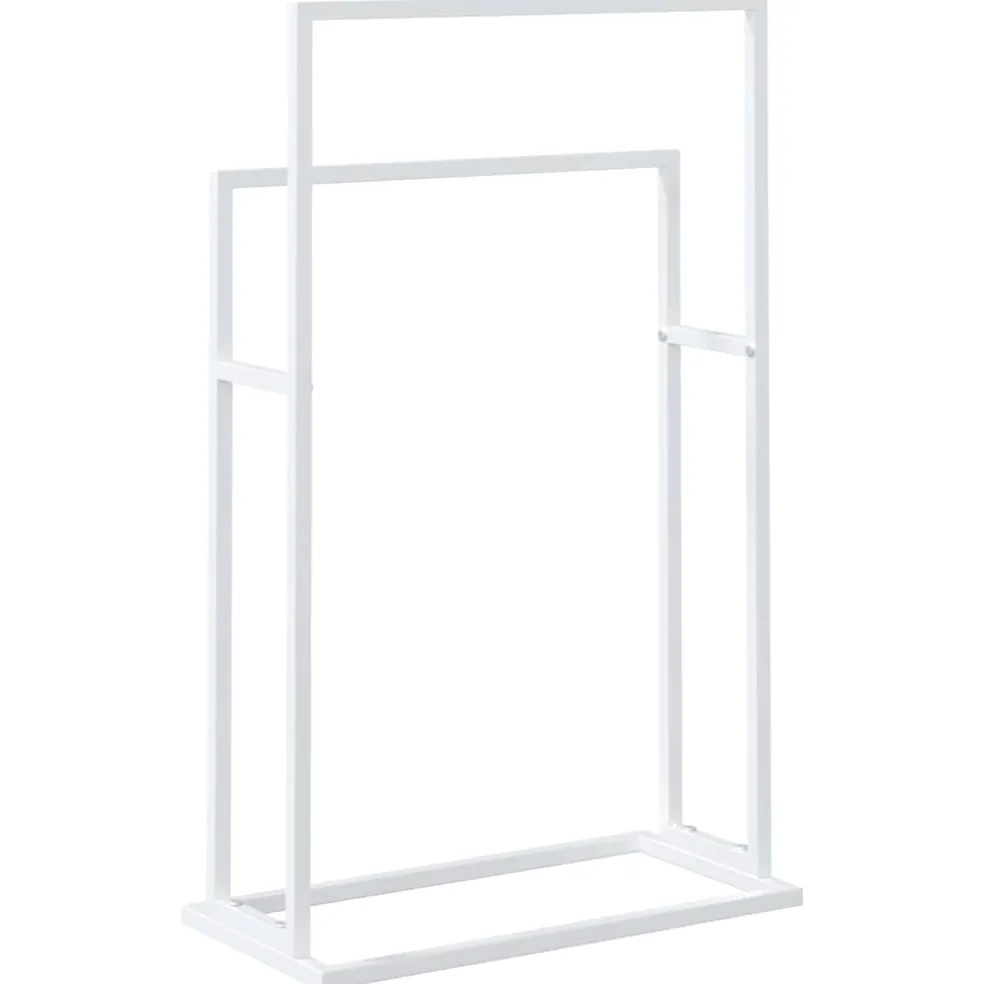 vidaXL Handdoekenrek vrijstaand 48x24x78,5 cm ijzer wit