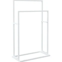 vidaXL Handdoekenrek vrijstaand 48x24x78,5 cm ijzer wit