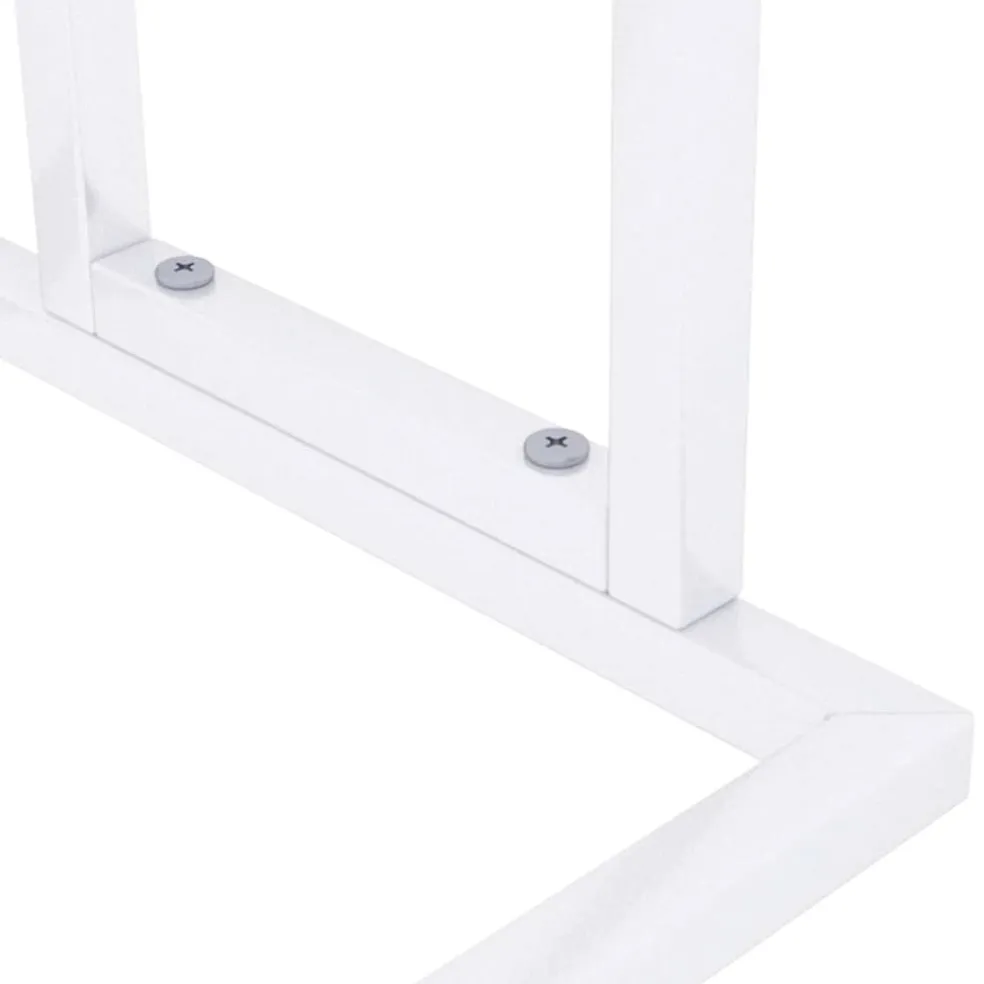 vidaXL Handdoekenrek vrijstaand 48x24x78,5 cm ijzer wit