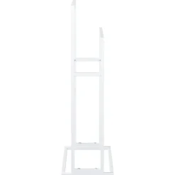 vidaXL Handdoekenrek vrijstaand 48x24x78,5 cm ijzer wit