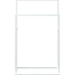 vidaXL Handdoekenrek vrijstaand 48x24x78,5 cm ijzer wit