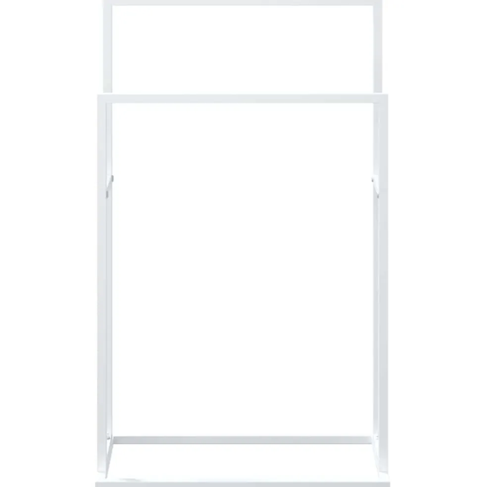 vidaXL Handdoekenrek vrijstaand 48x24x78,5 cm ijzer wit